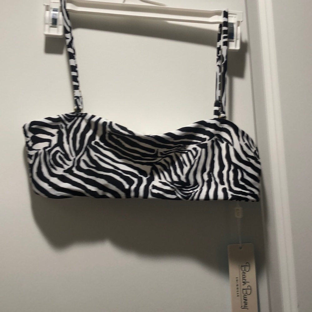 Beach Bunny Bralette Zebra Swim NWT